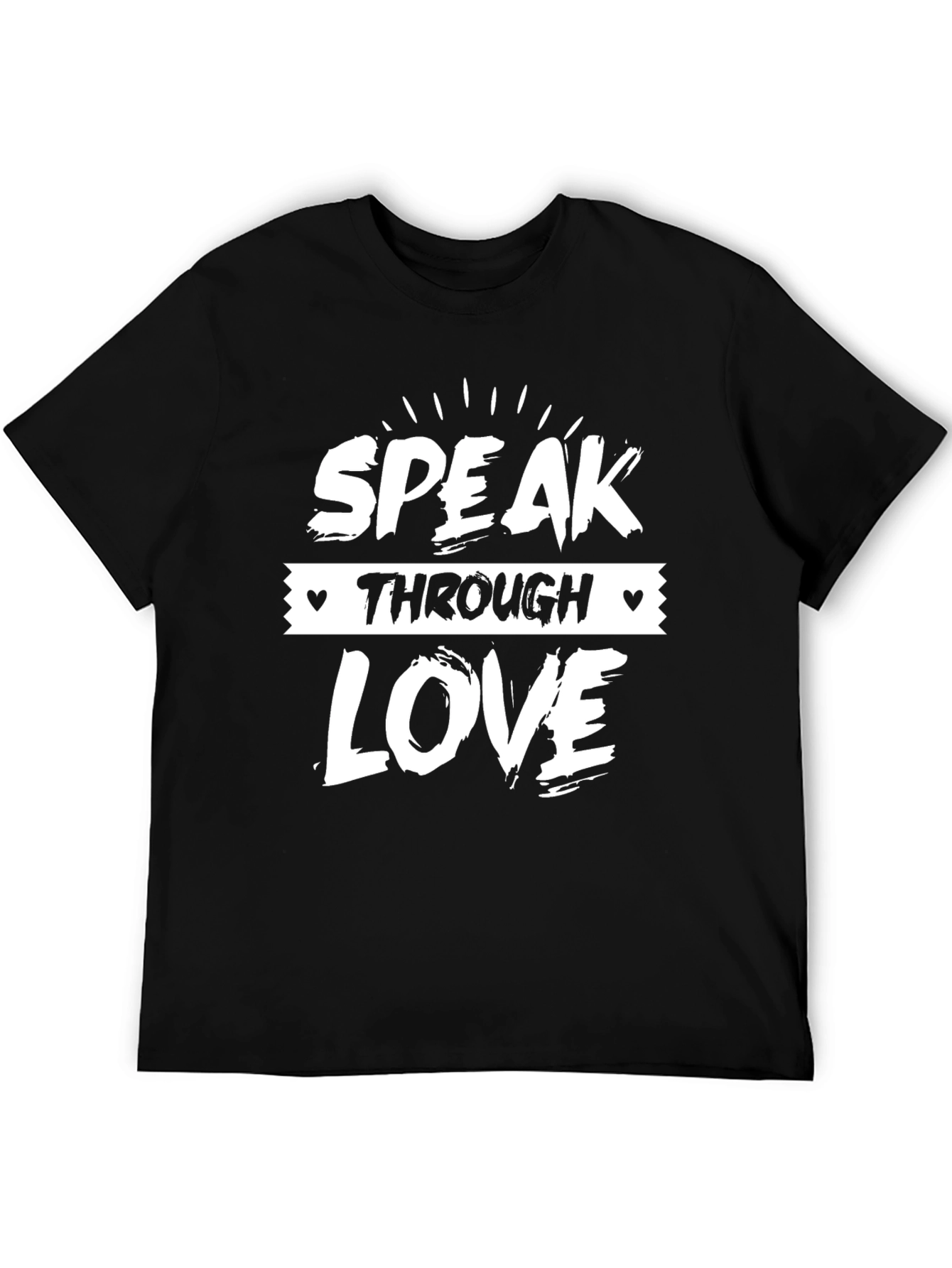 Speak Through Love Graphic Tee - Black