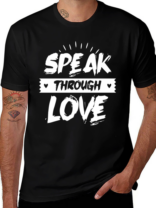 Speak Through Love Graphic Tee - Black