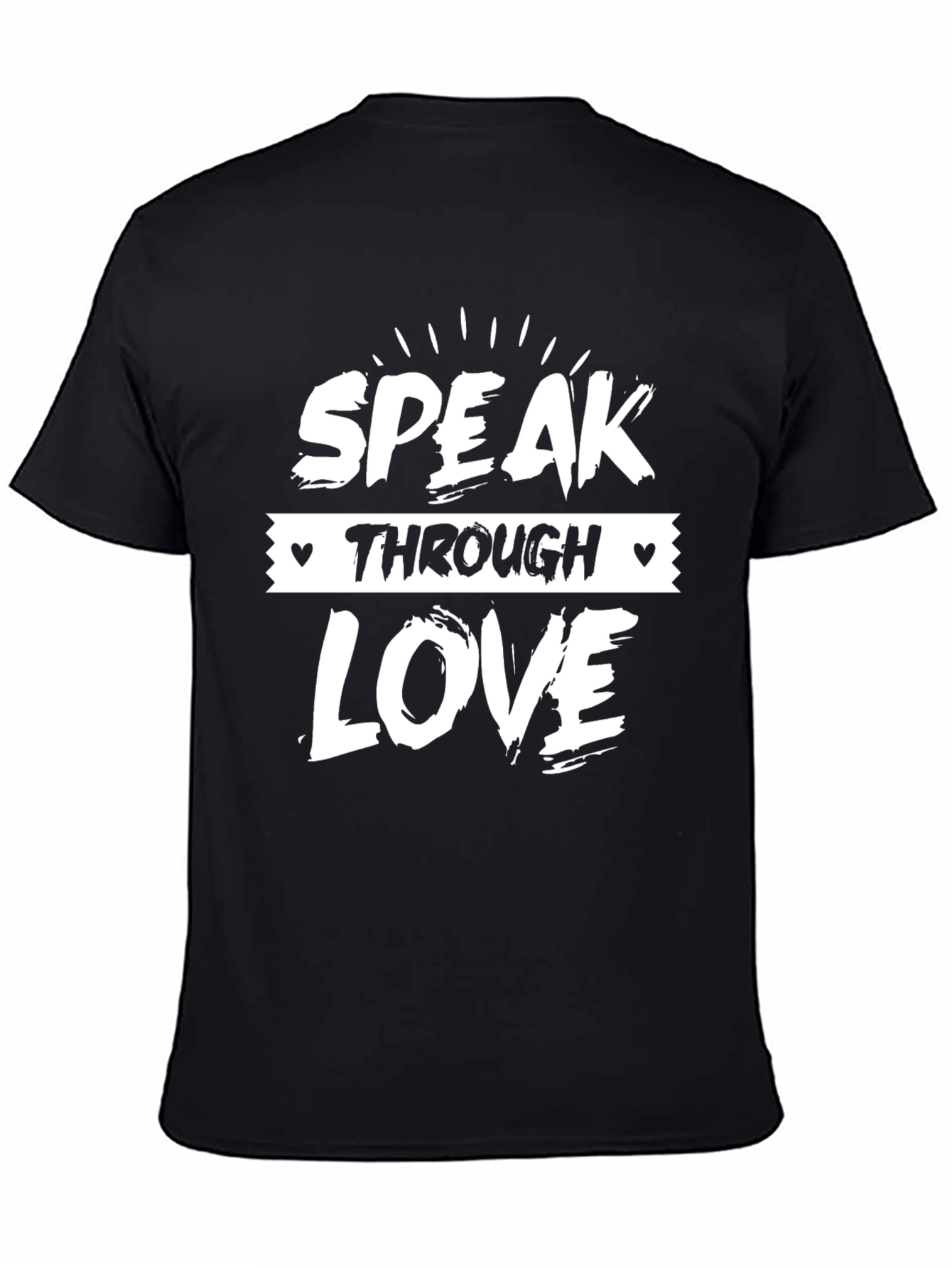 Speak Through Love Graphic Tee - Black