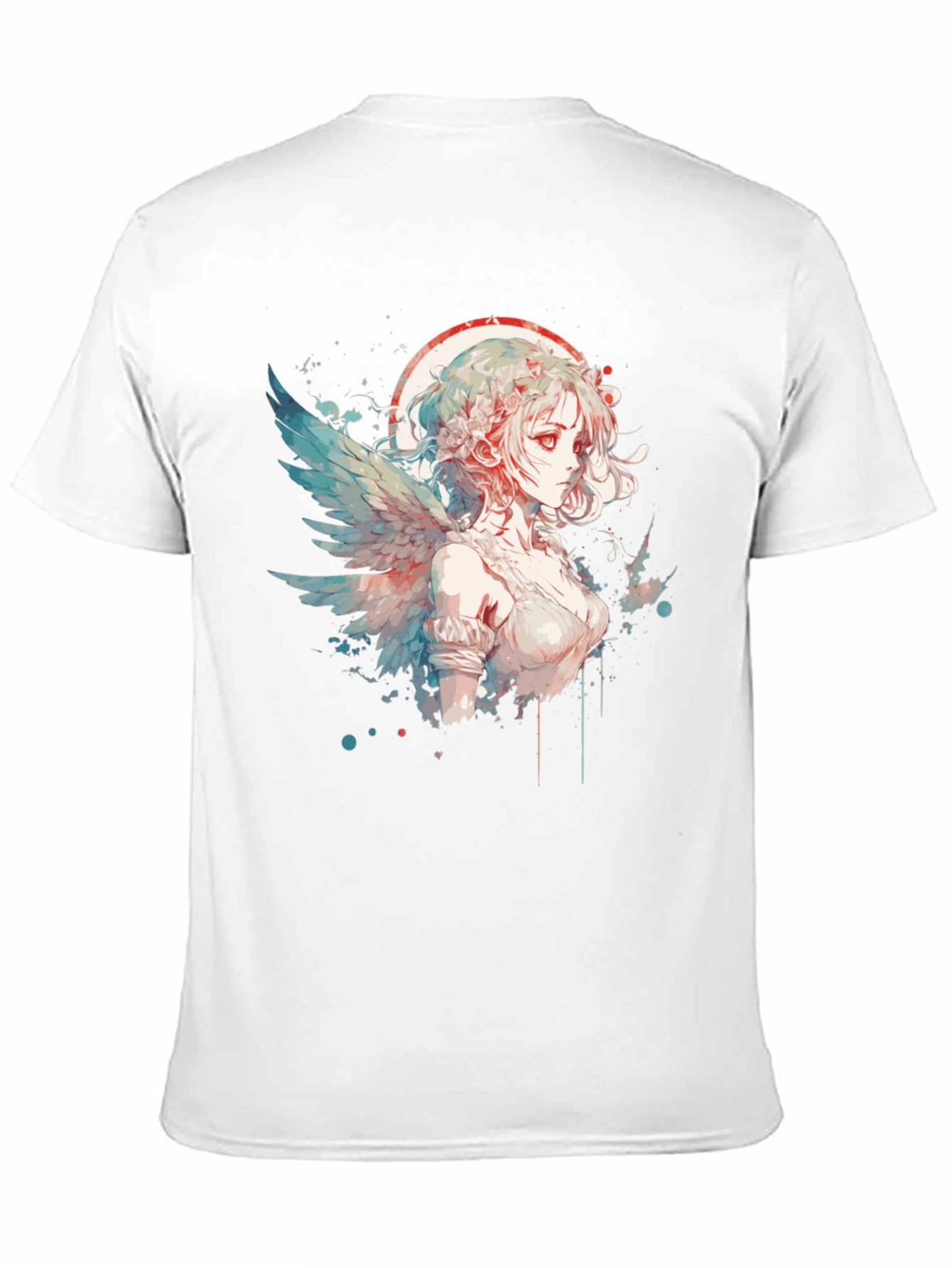 Anime Angel Graphic Tee - Unique Design