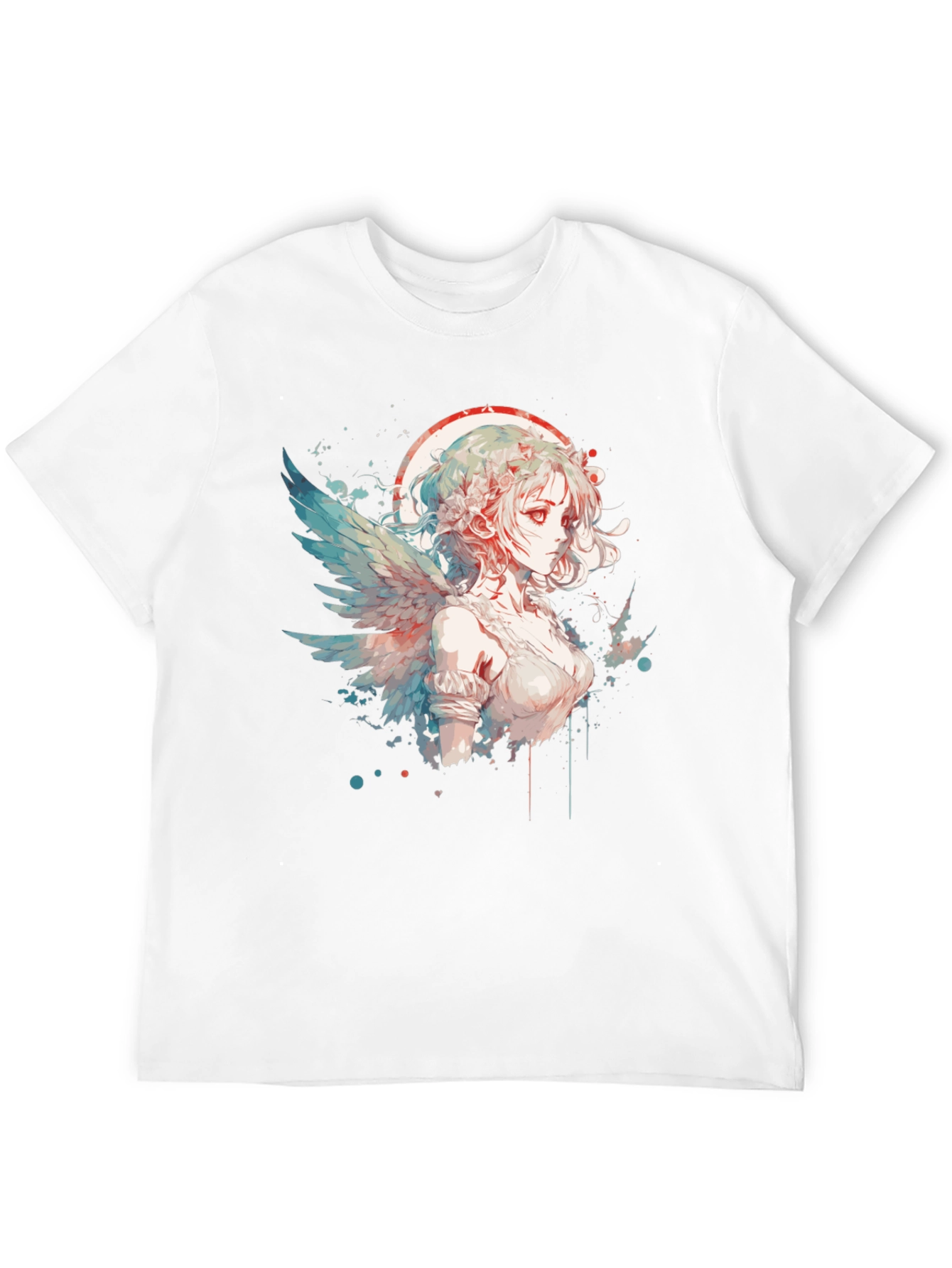 Anime Angel Graphic Tee - Unique Design