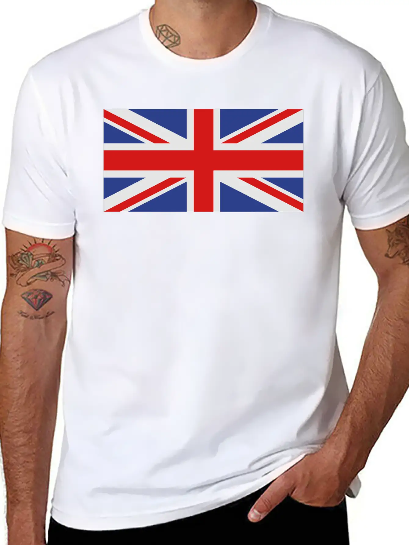 Uk Flag Lightweight Cotton T-Shirt – Daily Comfort Graphic Shirt