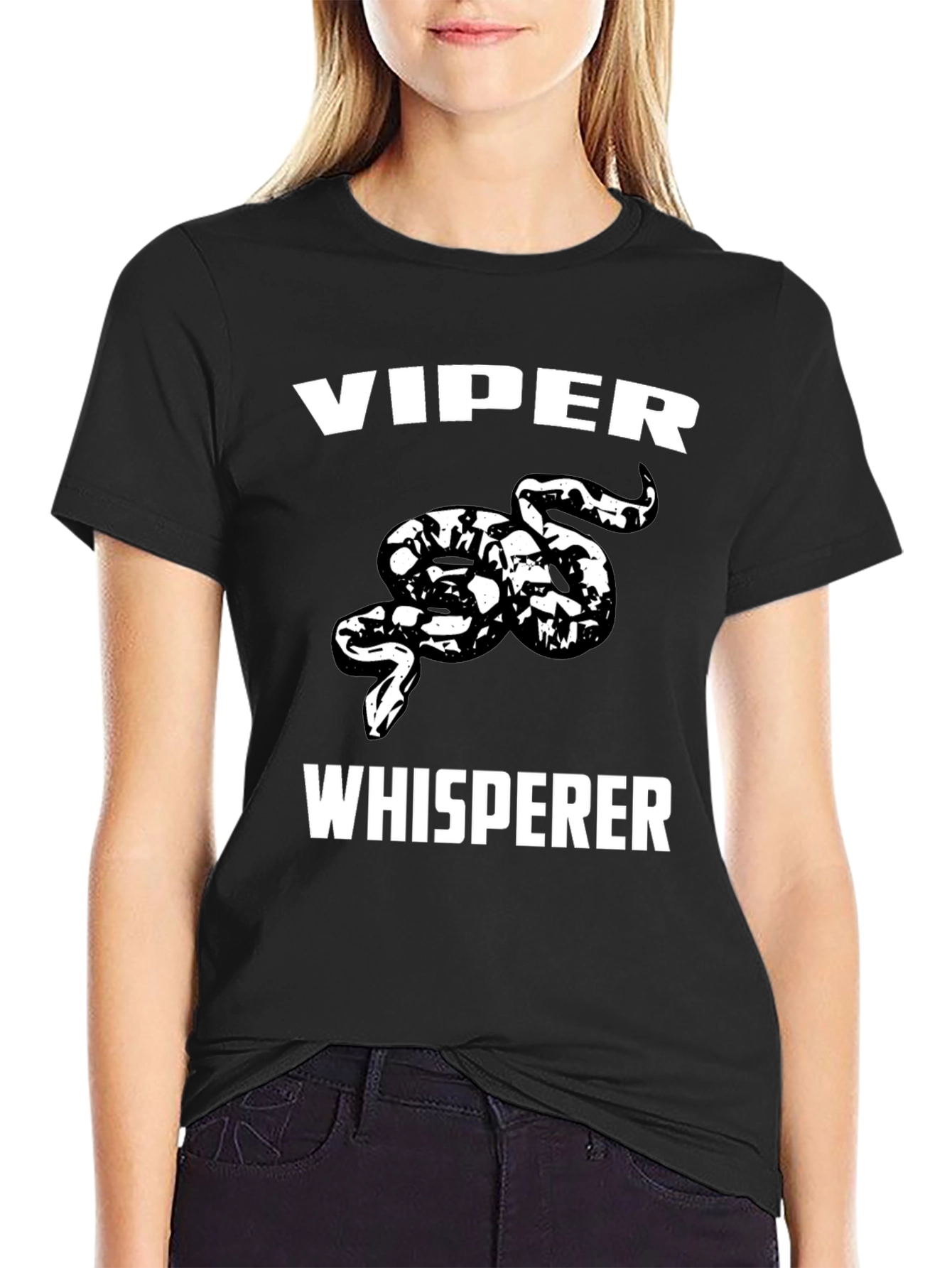 Viper Whisperer Graphic T-Shirt - Black