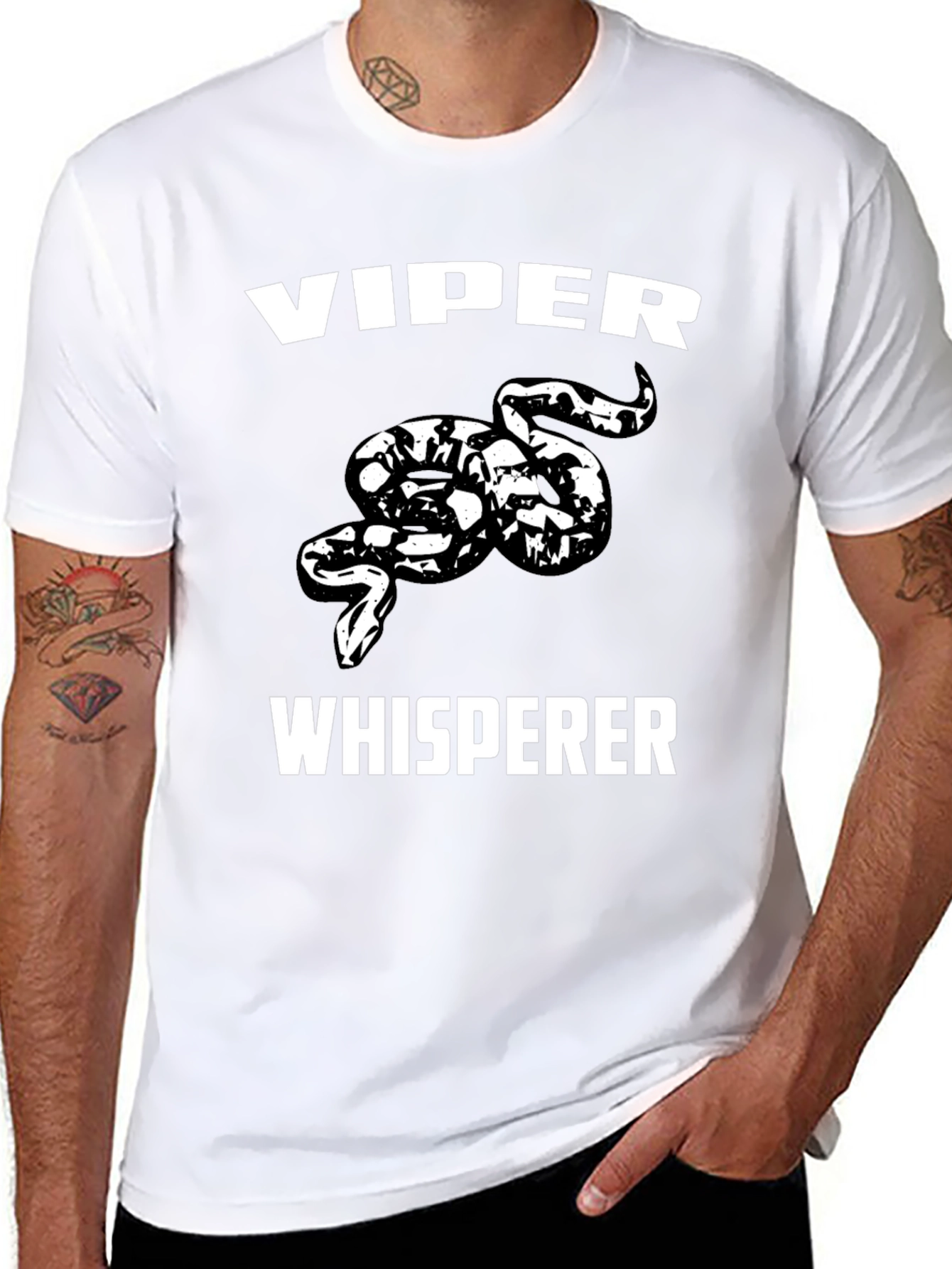 Viper Whisperer Graphic T-Shirt - Black