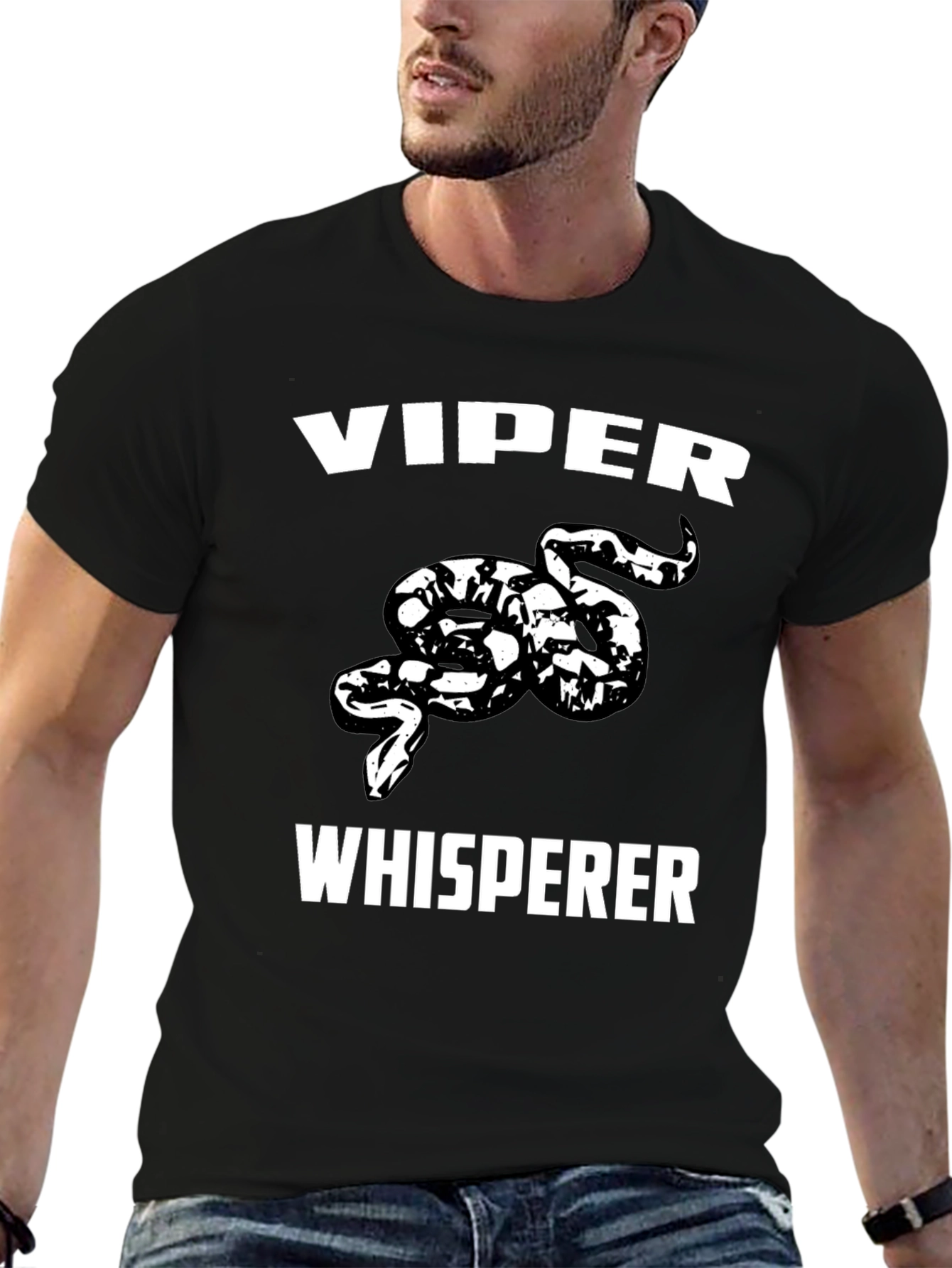 Viper Whisperer Graphic T-Shirt - Black