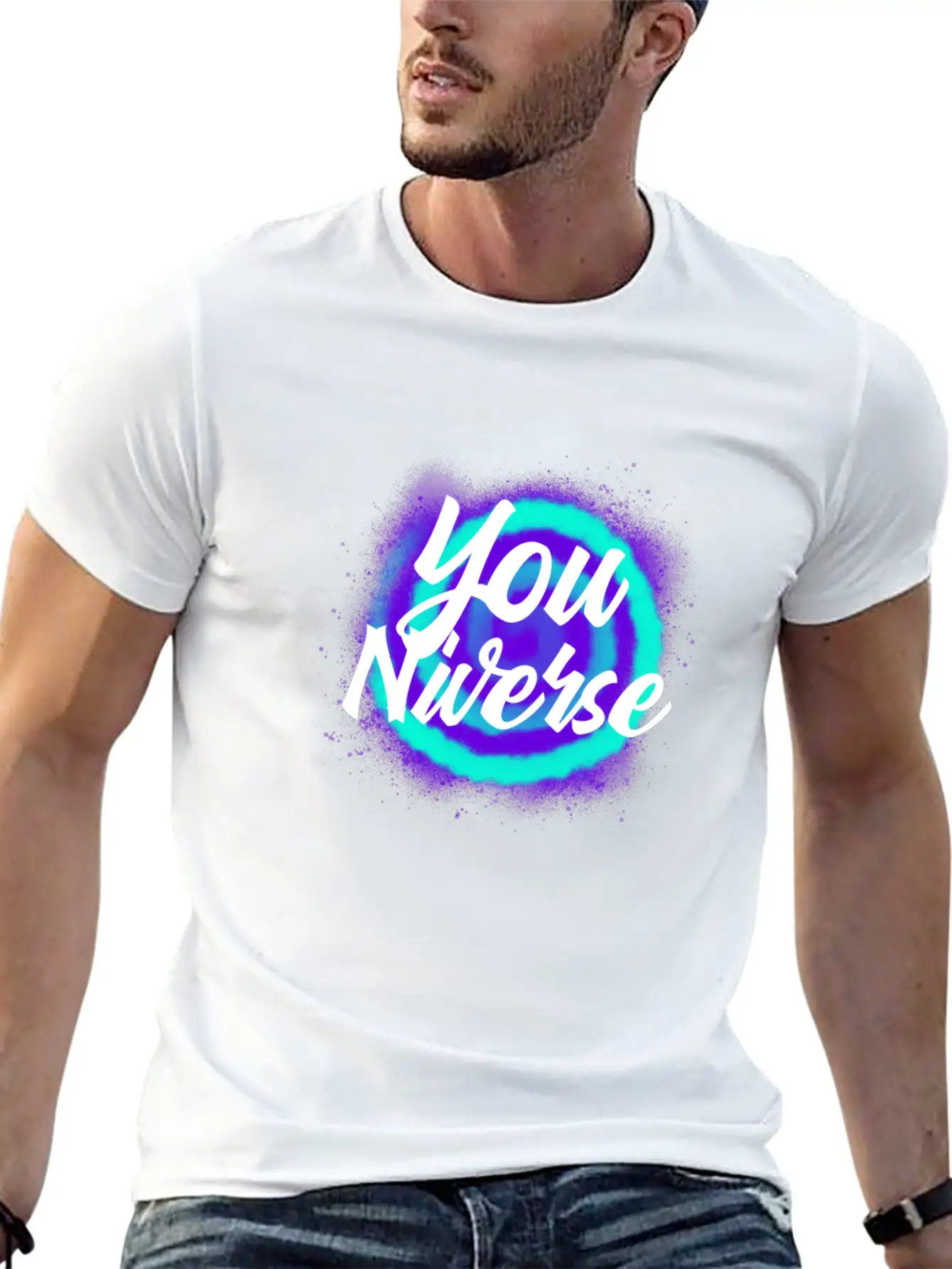 Universe - Youniverse Law Of Attraction Lightweight Cotton T-Shirt – Daily Comfort Graphic Shirt