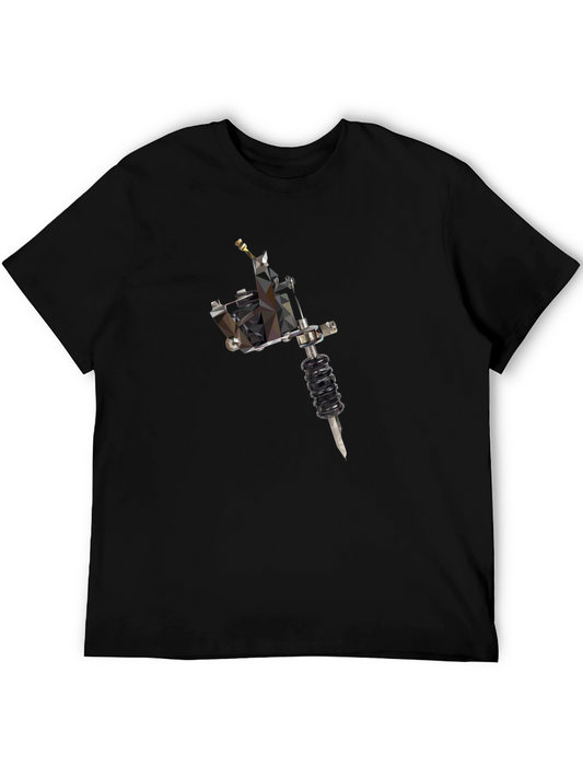 Tattoo Machine Graphic Tee - Black