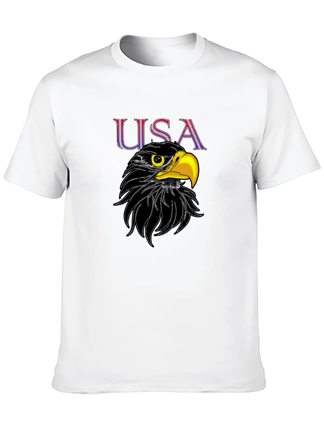 USA Eagle Lightweight Cotton T-Shirt – Daily Comfort Graphic Shirt