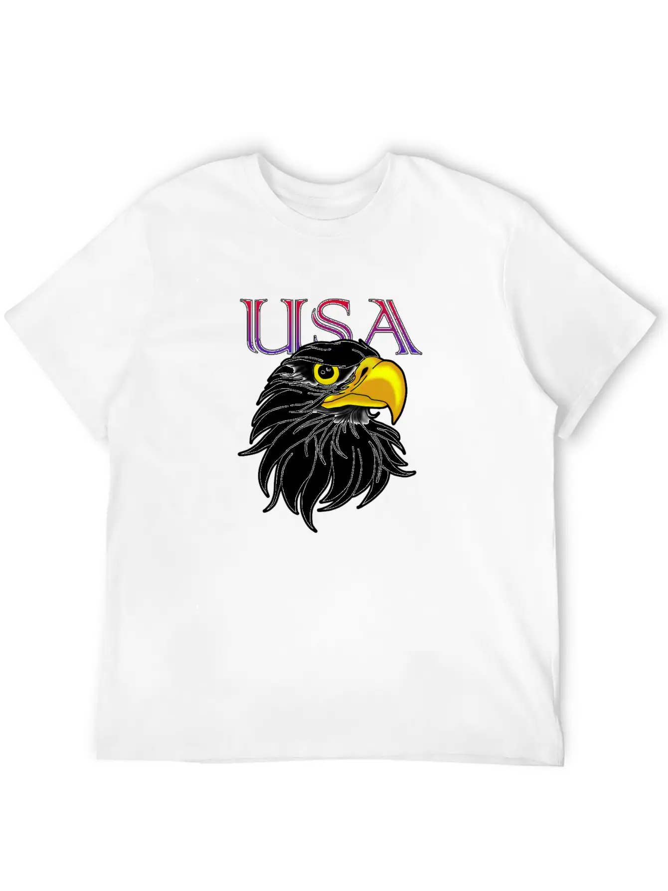 USA Eagle Lightweight Cotton T-Shirt – Daily Comfort Graphic Shirt