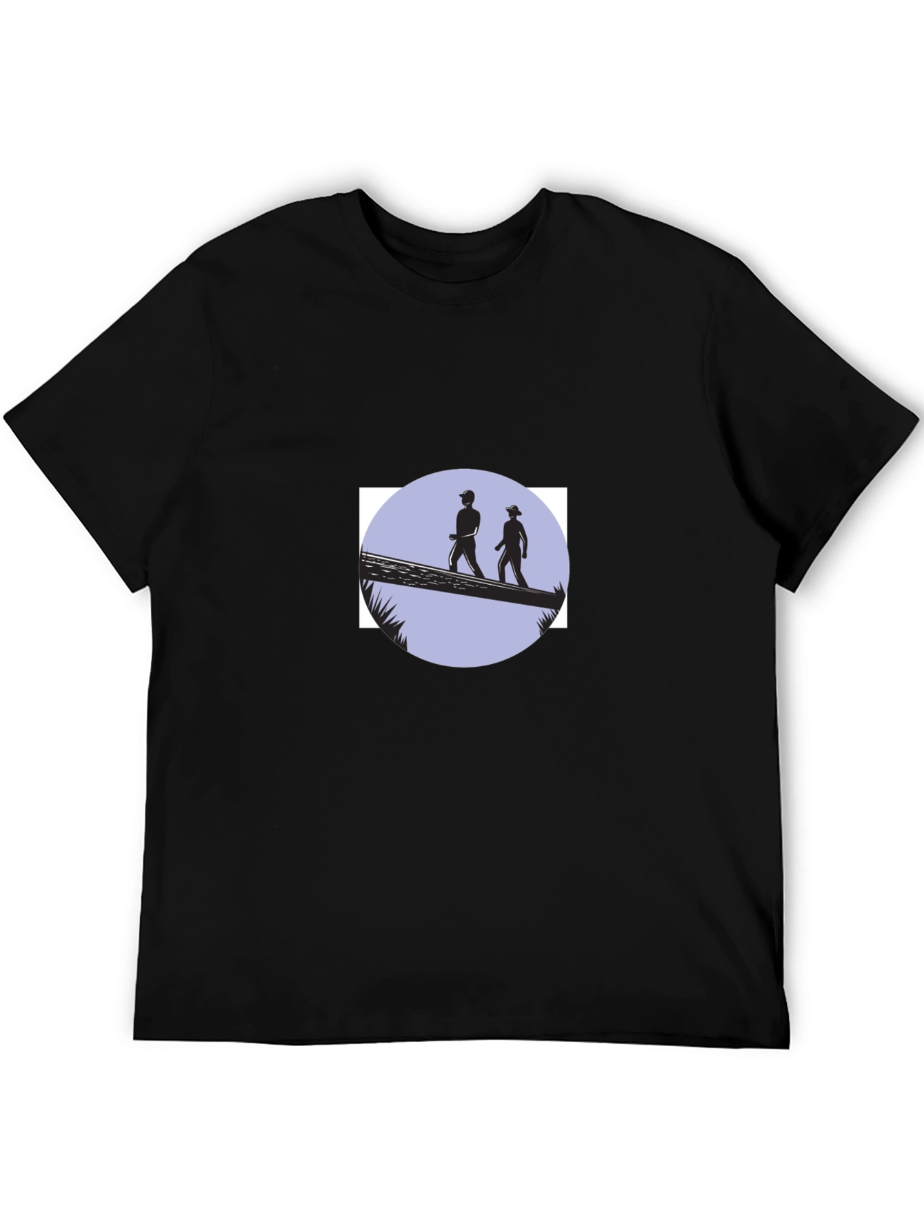 Adventure Seeker Tee - Black Cotton Graphic T-Shirt