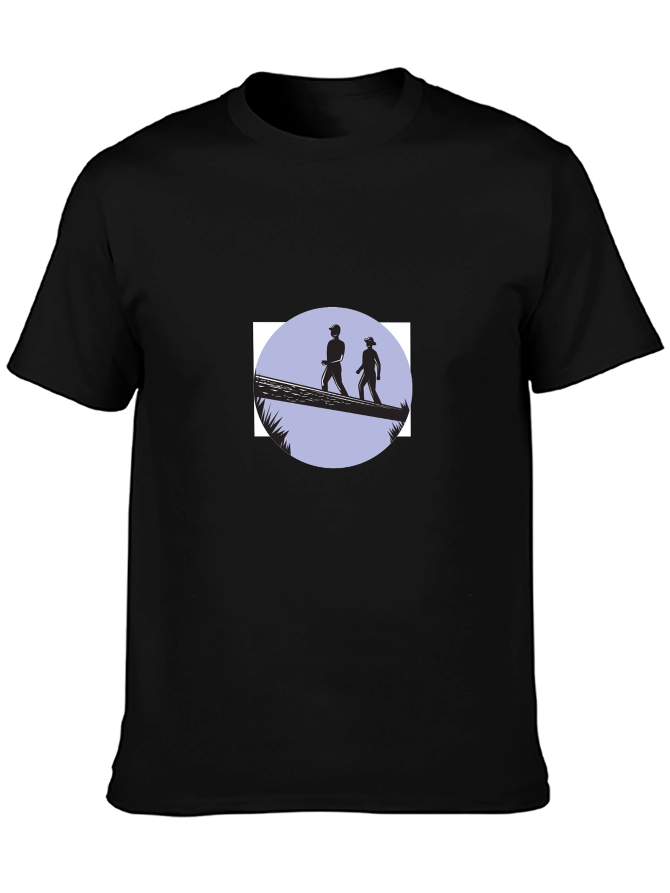 Adventure Seeker Tee - Black Cotton Graphic T-Shirt