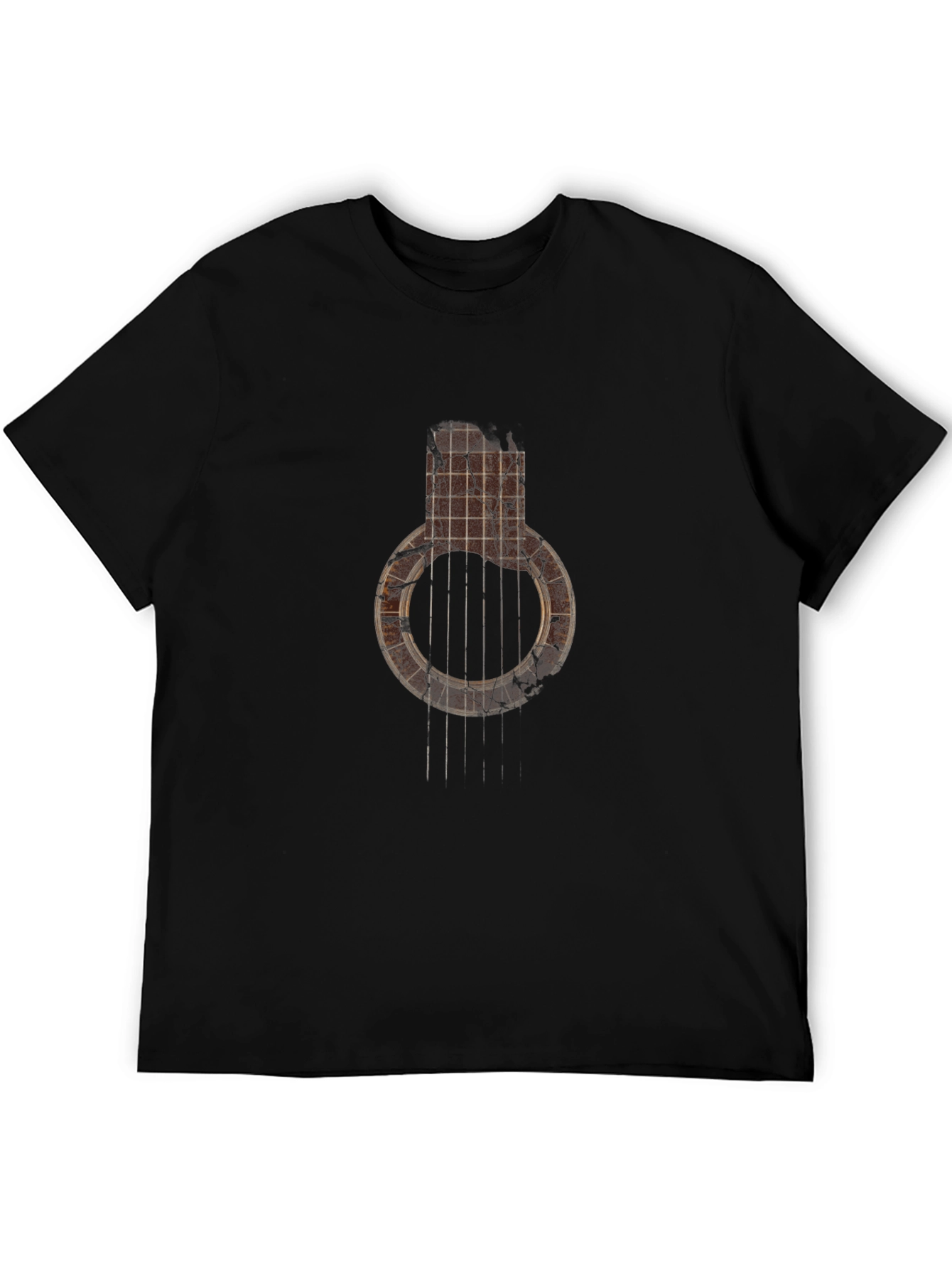 Rustic Guitar Grenade T-Shirt - Music Lover Tee