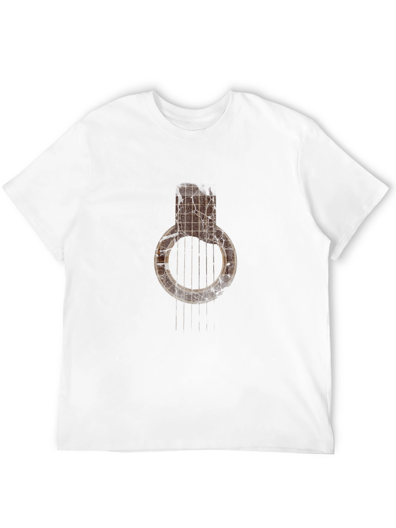 Rustic Guitar Grenade T-Shirt - Music Lover Tee