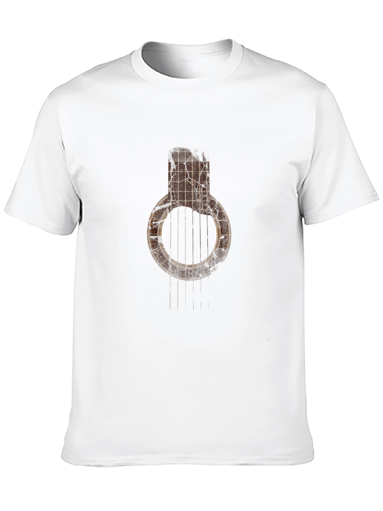 Rustic Guitar Grenade T-Shirt - Music Lover Tee