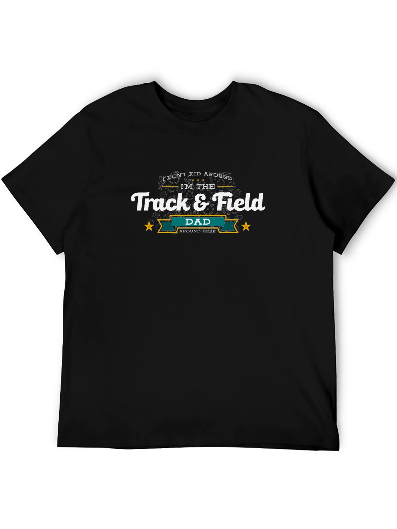 Track & Field Dad T-Shirt - Black