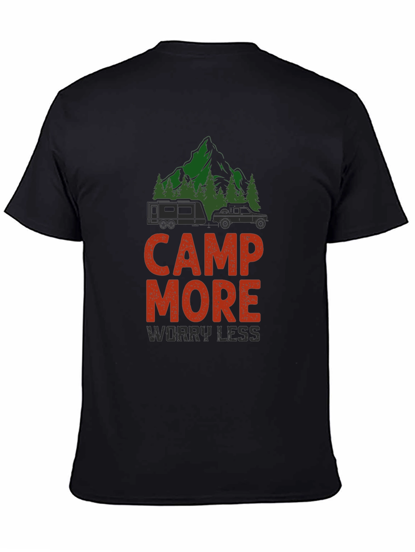 Camp More Worry Less Graphic T-Shirt