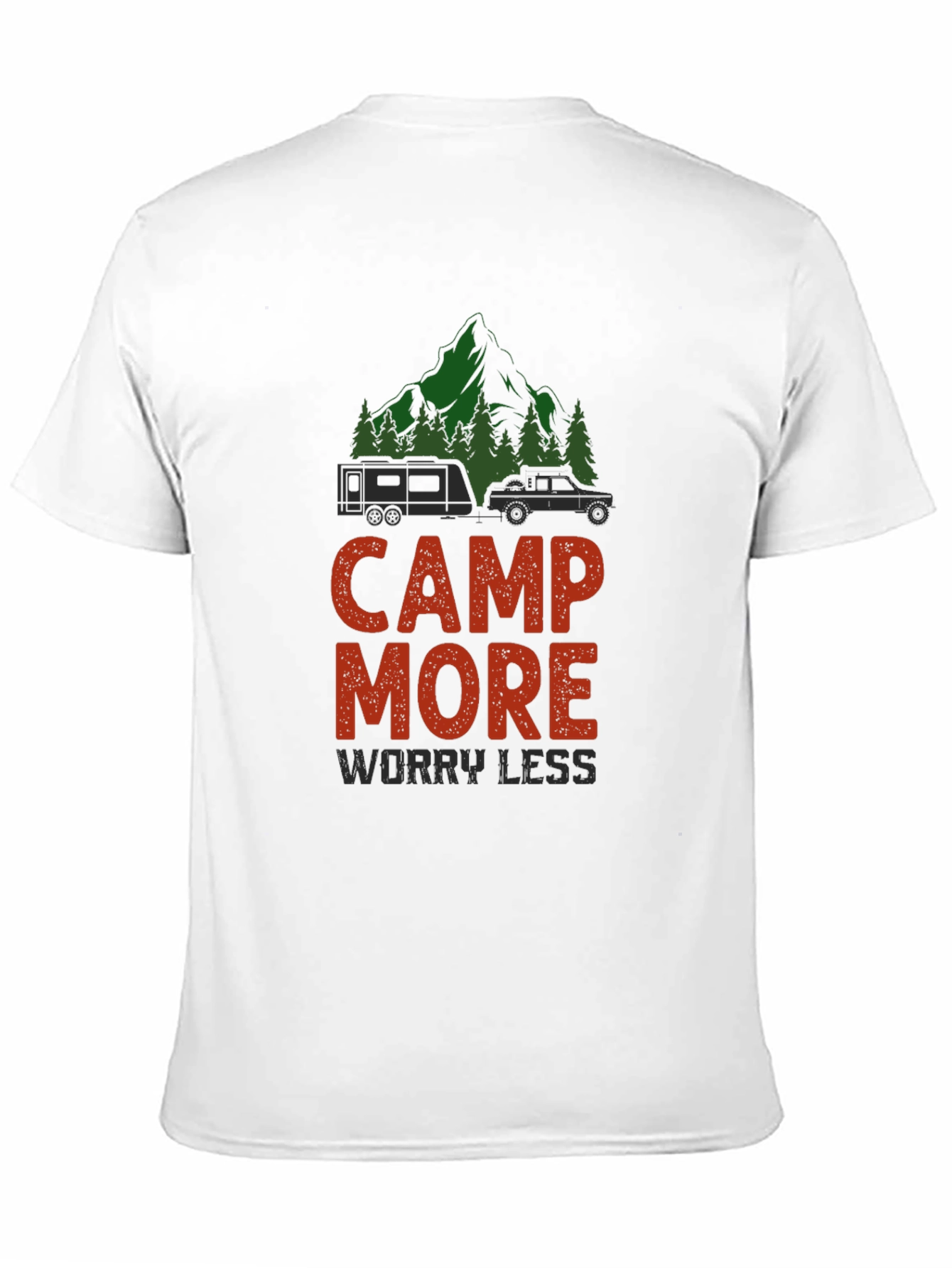 Camp More Worry Less Graphic T-Shirt