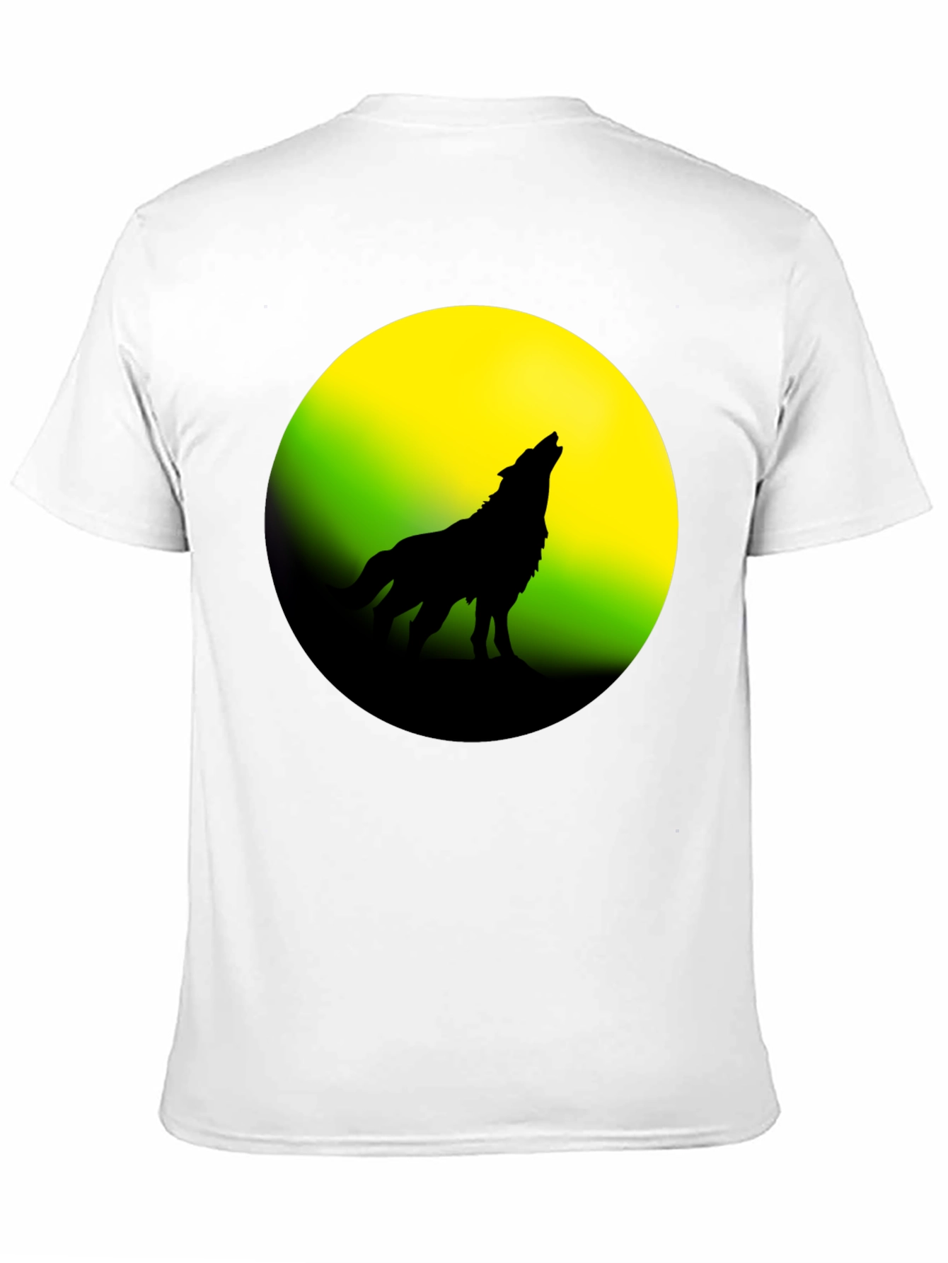 Wolf Howling at Moon Graphic Tee