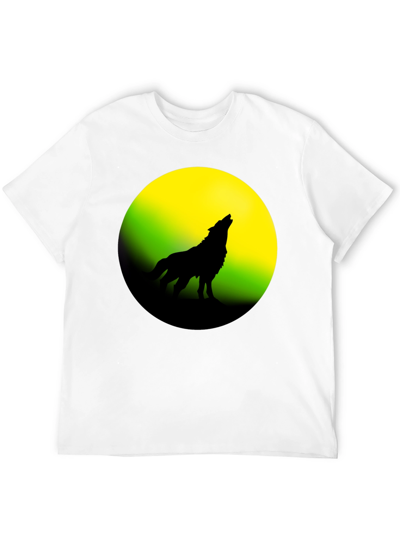 Wolf Howling at Moon Graphic Tee