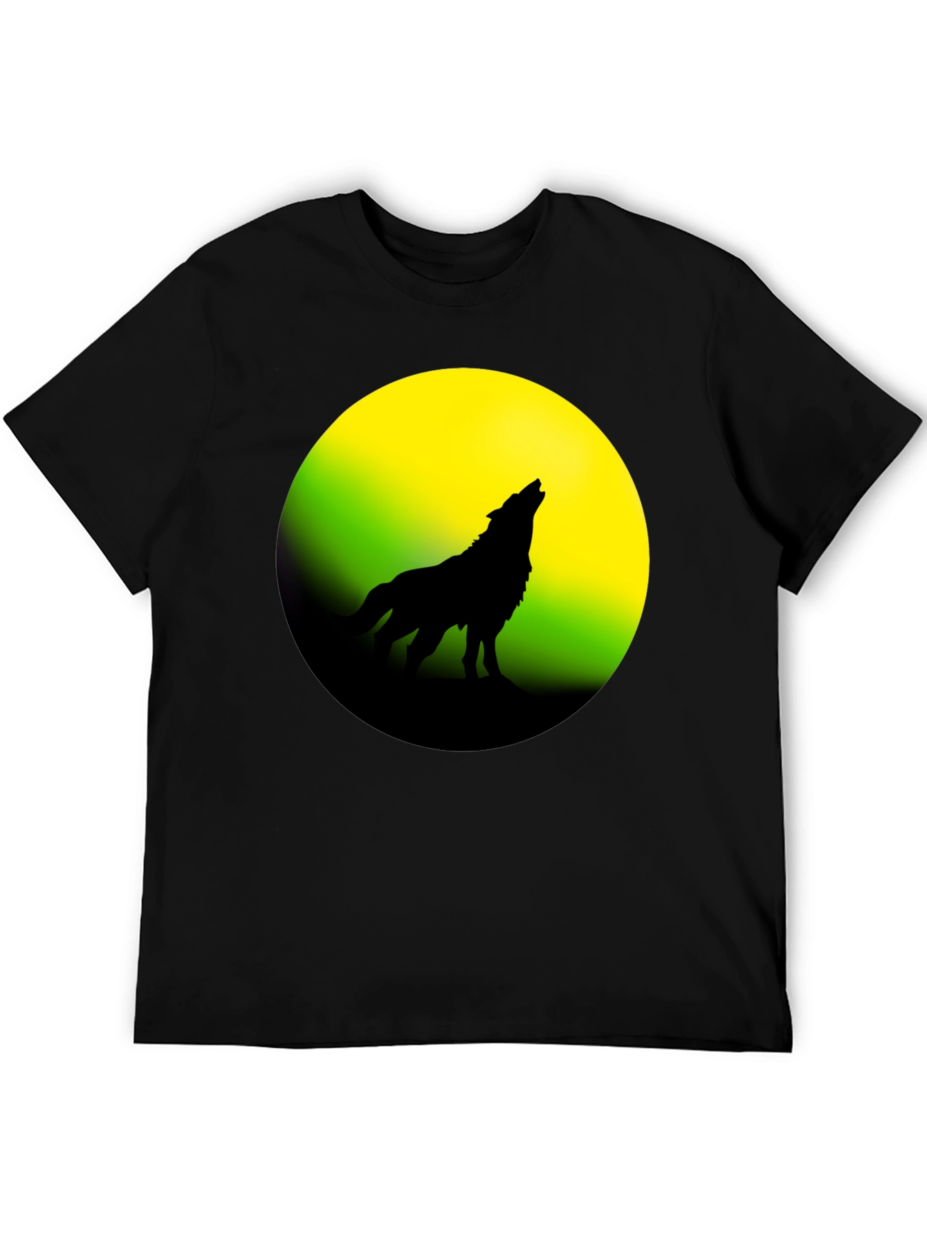 Wolf Howling at Moon Graphic Tee