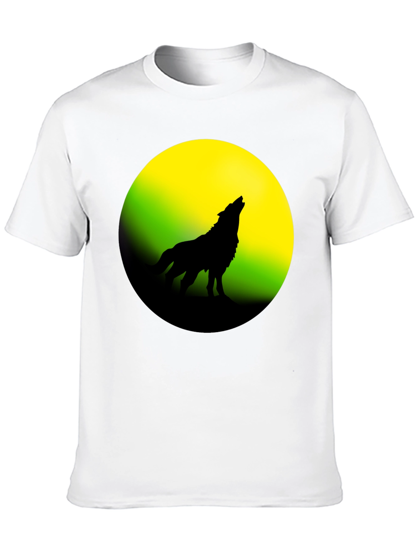 Wolf Howling at Moon Graphic Tee