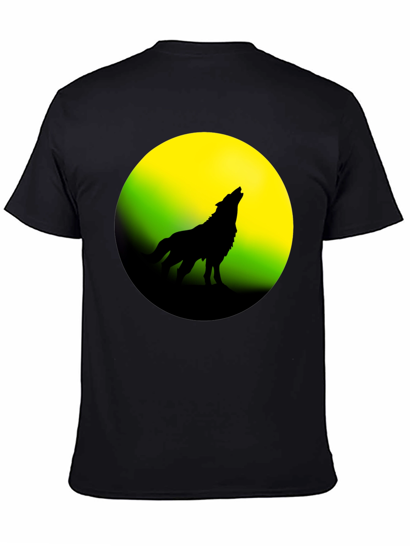 Wolf Howling at Moon Graphic Tee
