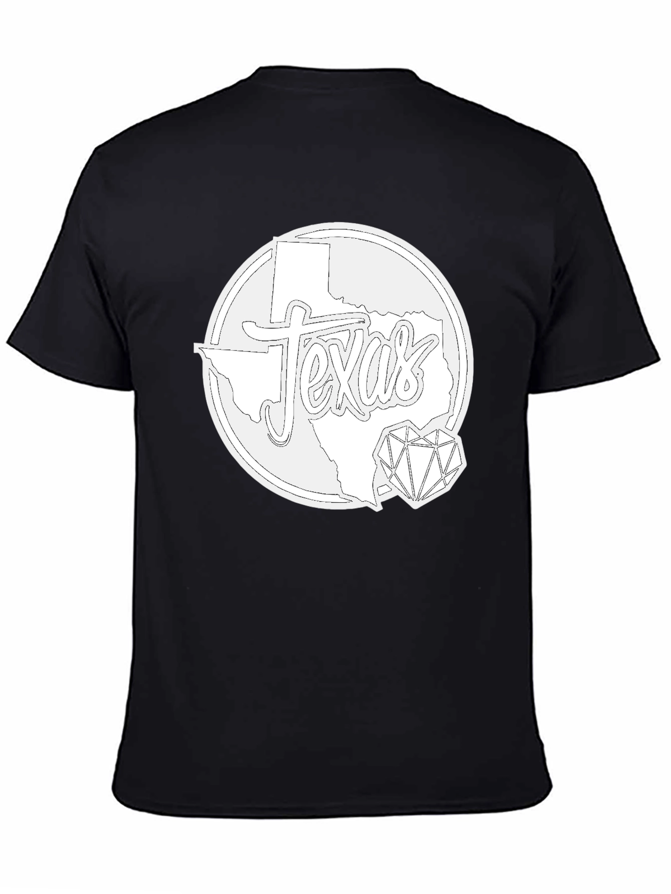 Texas State Pride Graphic Tee - Black Cotton T-Shirt