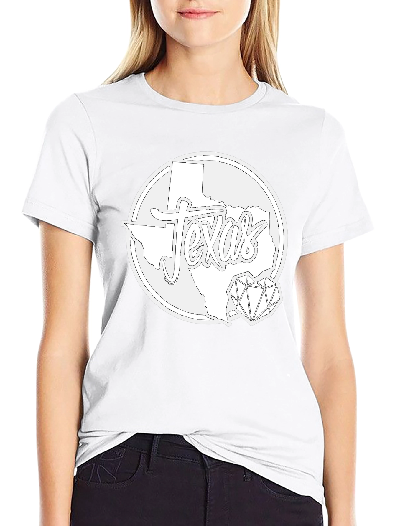 Texas State Pride Graphic Tee - Black Cotton T-Shirt
