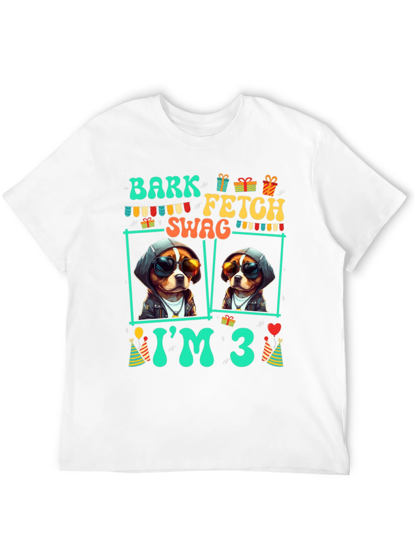 Bark Fetch Swag Im 3 Birthday T-Shirt