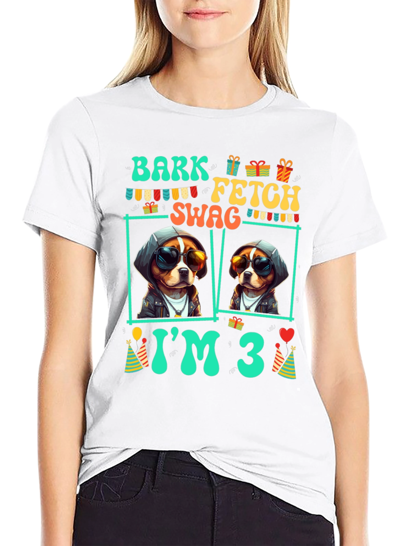 Bark Fetch Swag Im 3 Birthday T-Shirt
