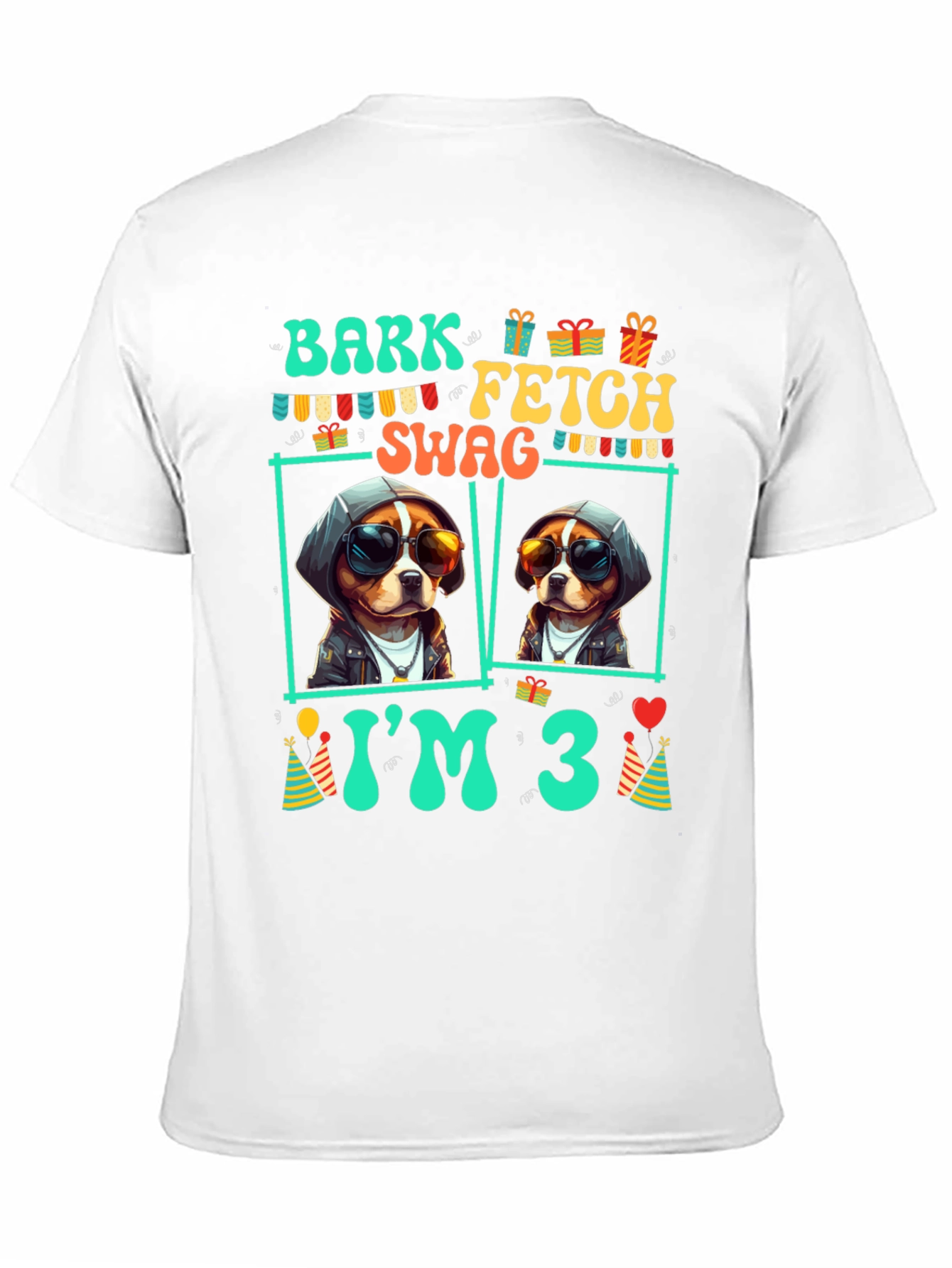 Bark Fetch Swag Im 3 Birthday T-Shirt