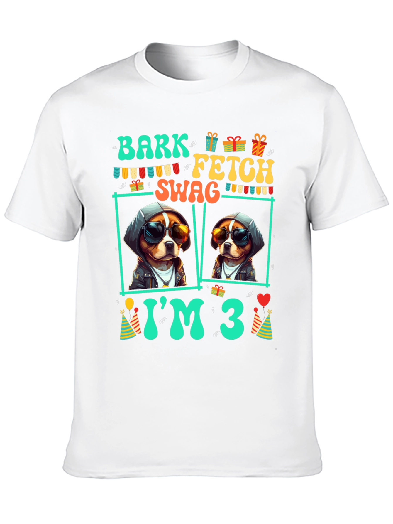 Bark Fetch Swag Im 3 Birthday T-Shirt