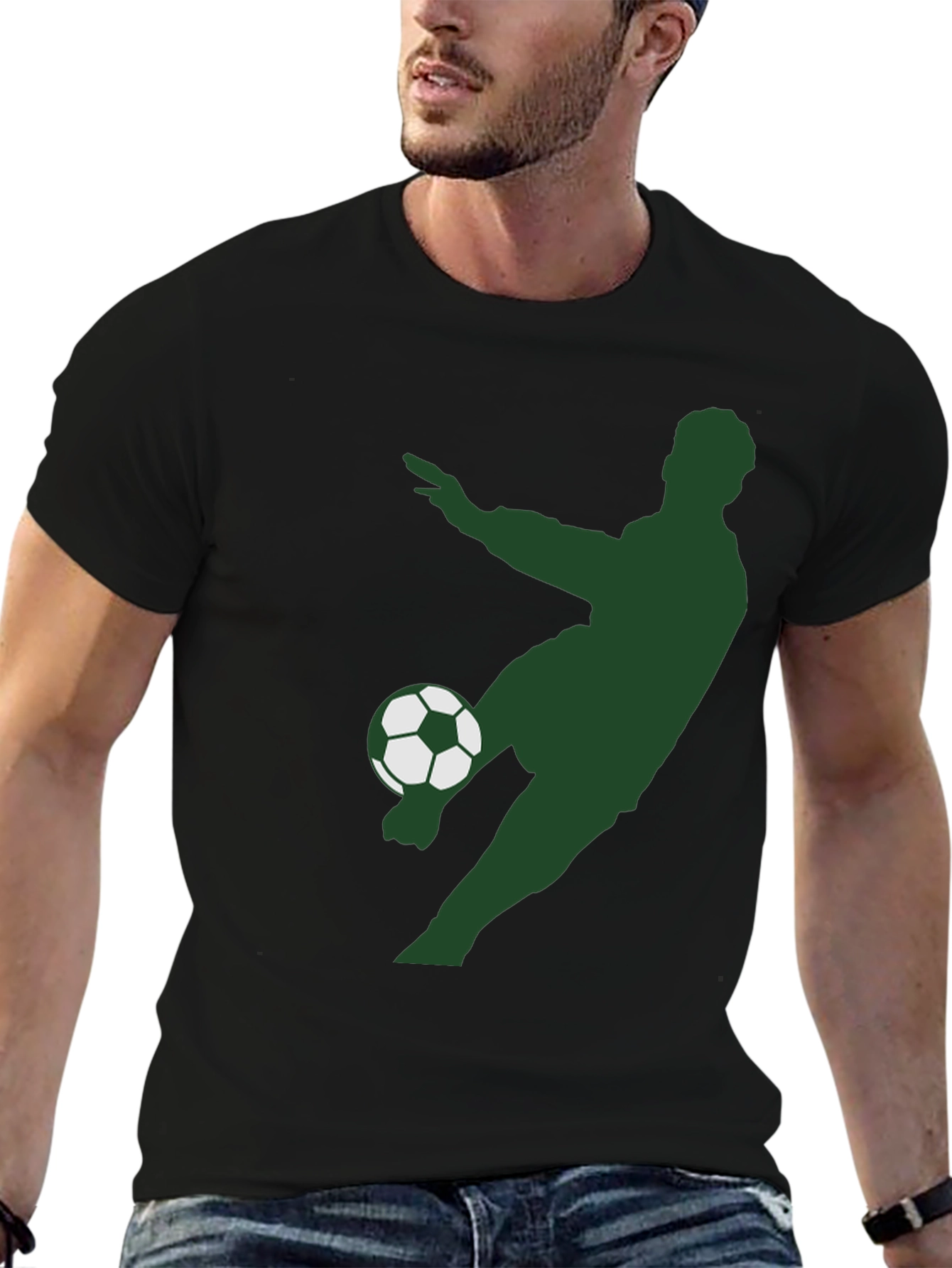 Soccer Player Graphic T-Shirt