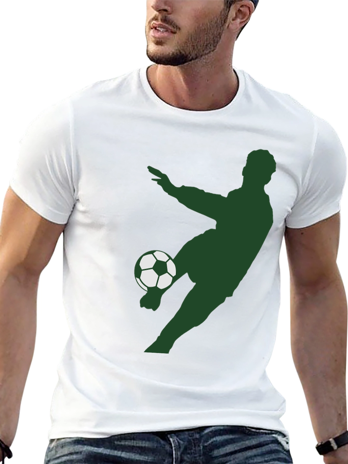 Soccer Player Graphic T-Shirt