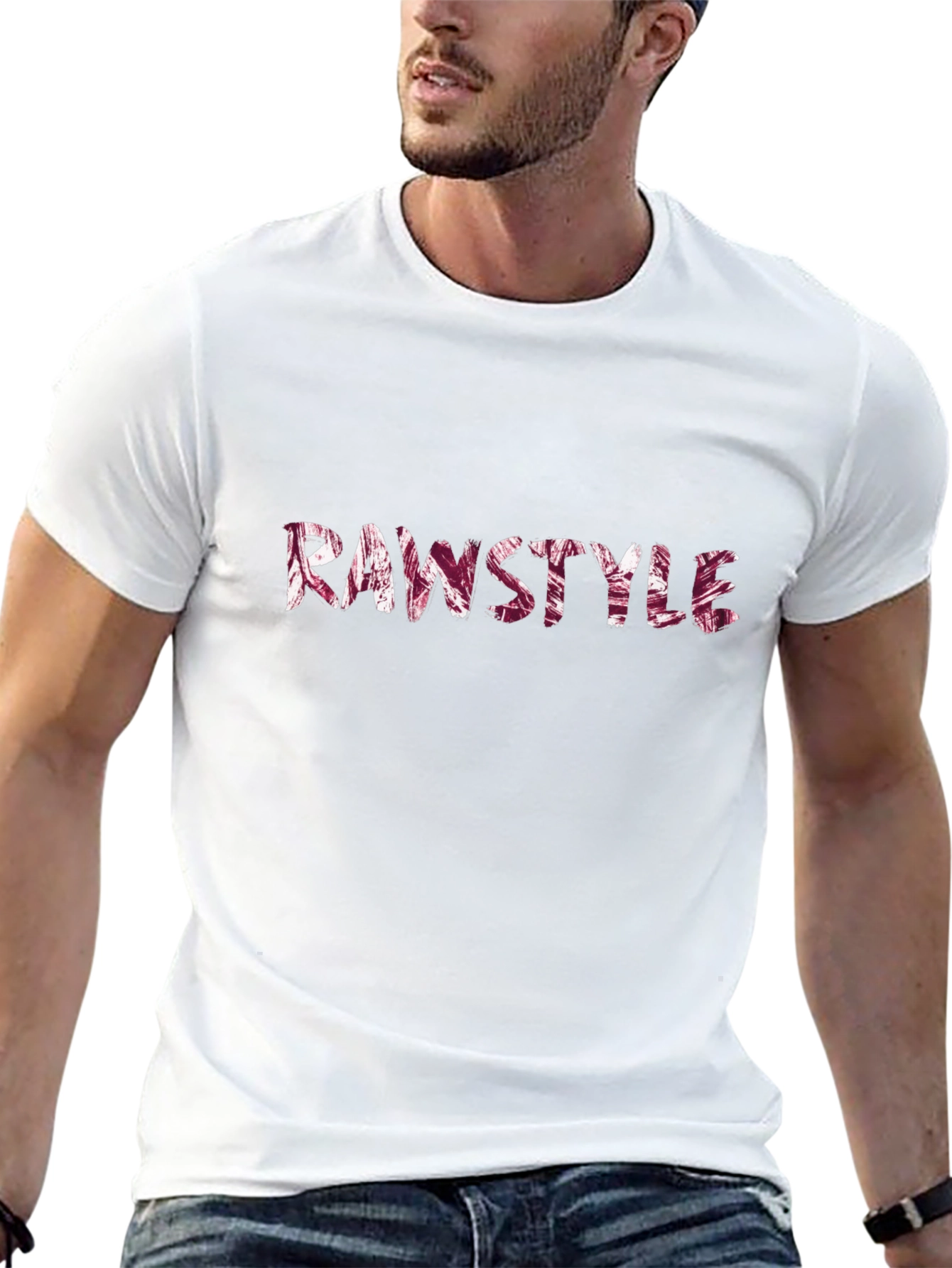 Rawstyle Graphic T-Shirt - Black Crew Neck