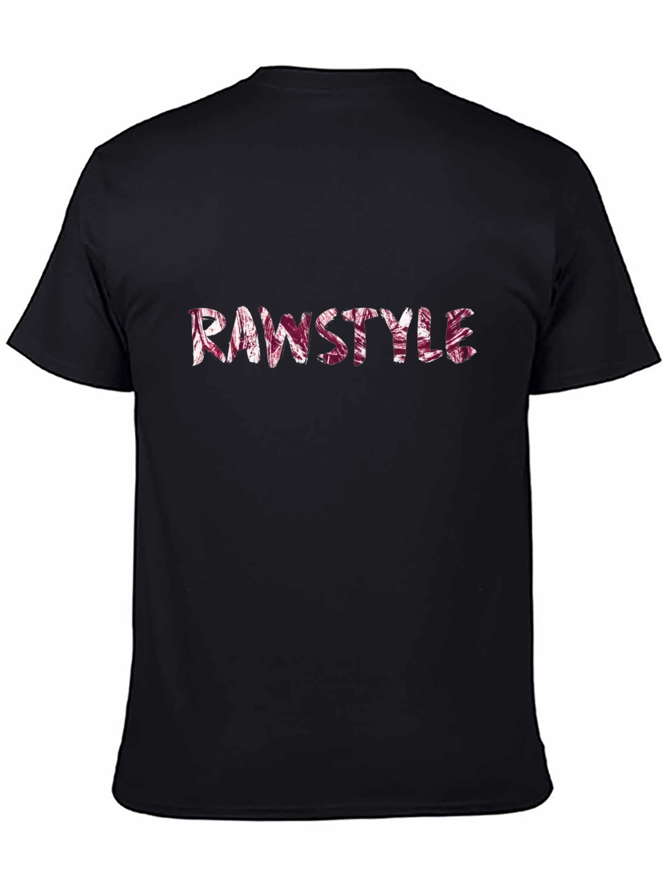 Rawstyle Graphic T-Shirt - Black Crew Neck