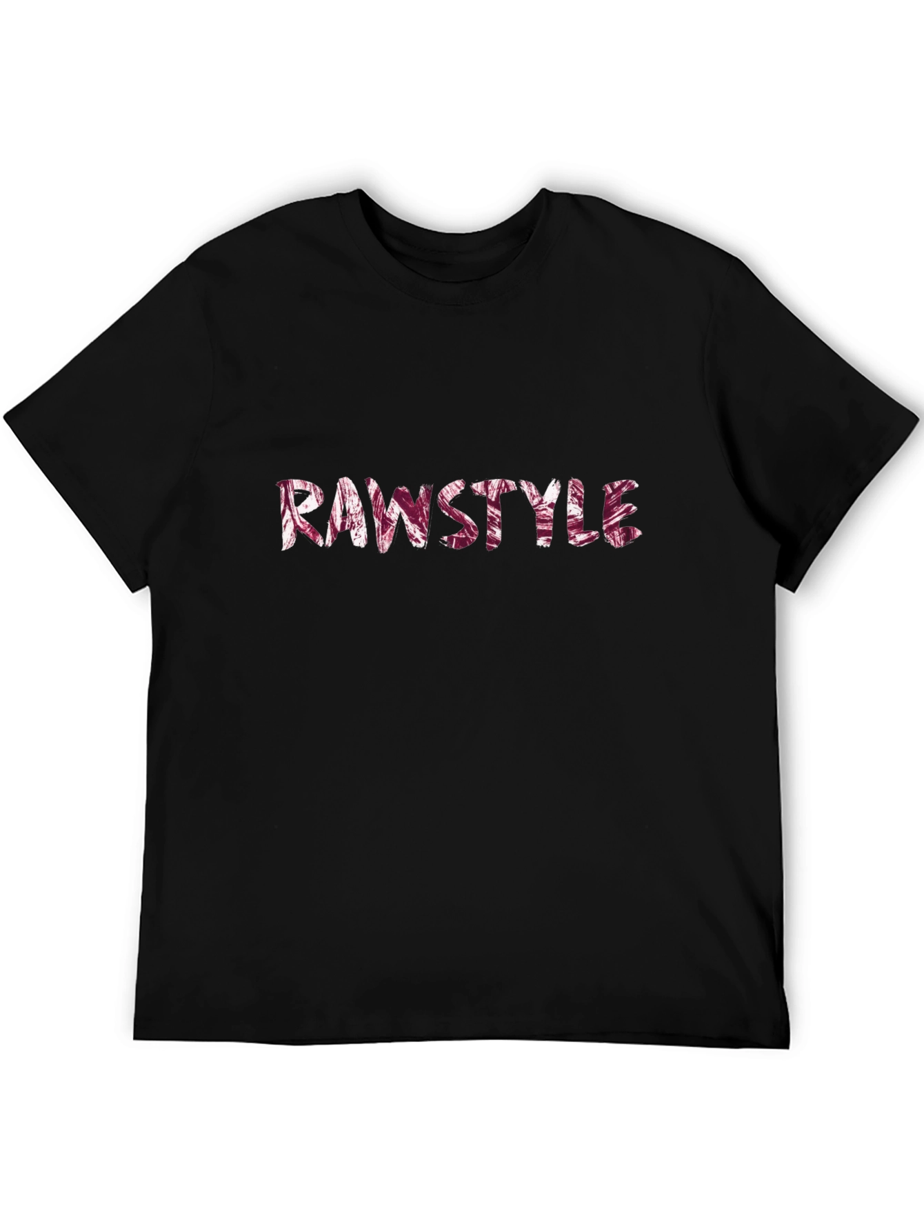Rawstyle Graphic T-Shirt - Black Crew Neck