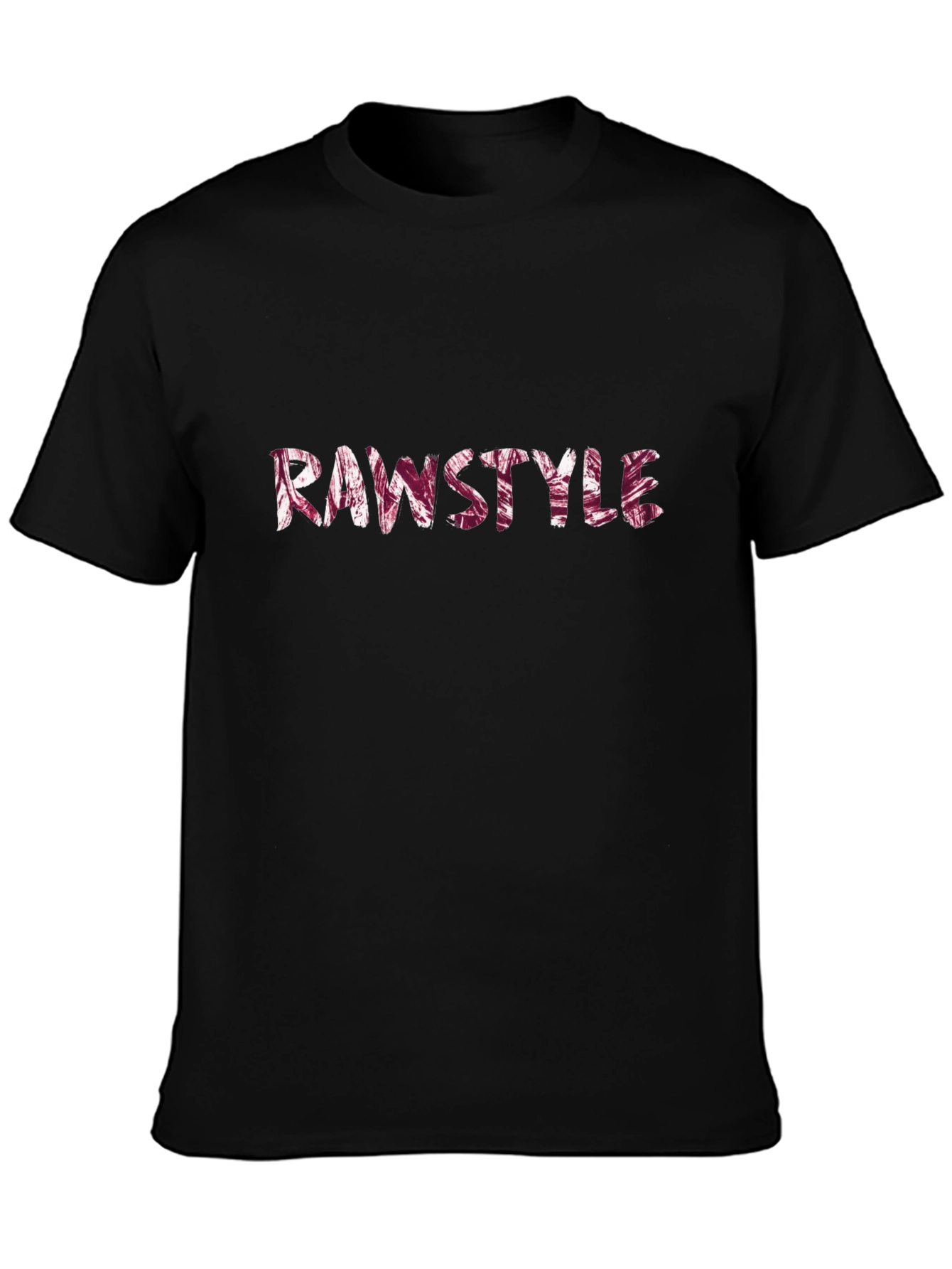 Rawstyle Graphic T-Shirt - Black Crew Neck