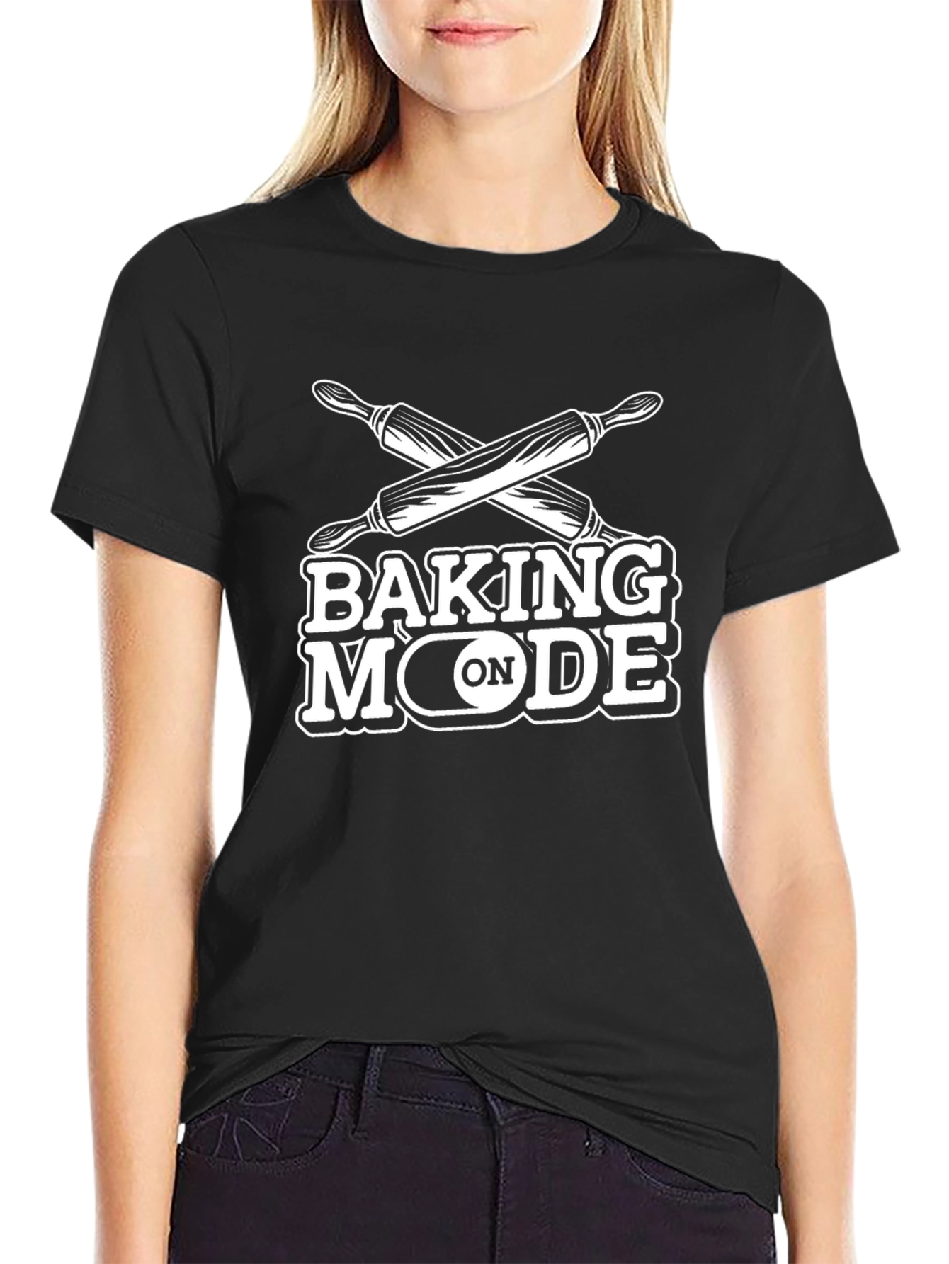 Baking Mode ON T-Shirt - Novelty Cooking Apparel