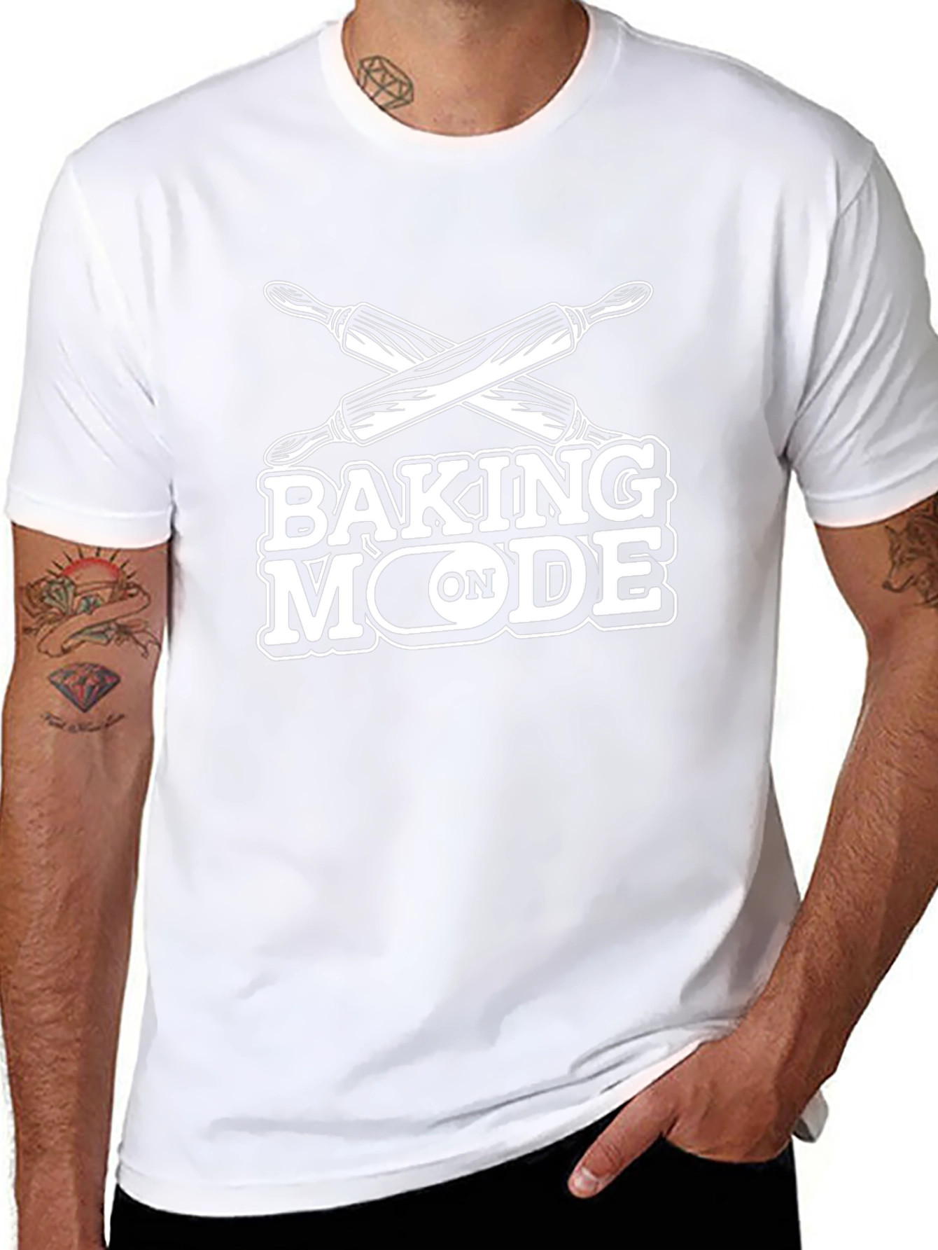 Baking Mode ON T-Shirt - Novelty Cooking Apparel