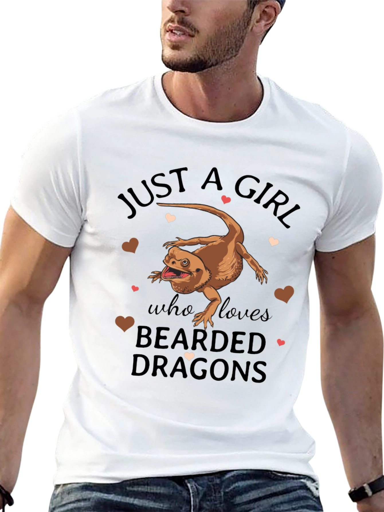 Bearded Dragon Girls T-Shirt - Lizard Lover