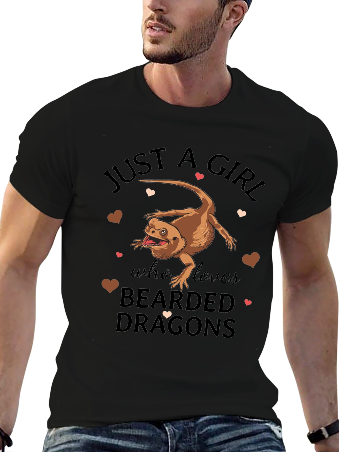 Bearded Dragon Girls T-Shirt - Lizard Lover