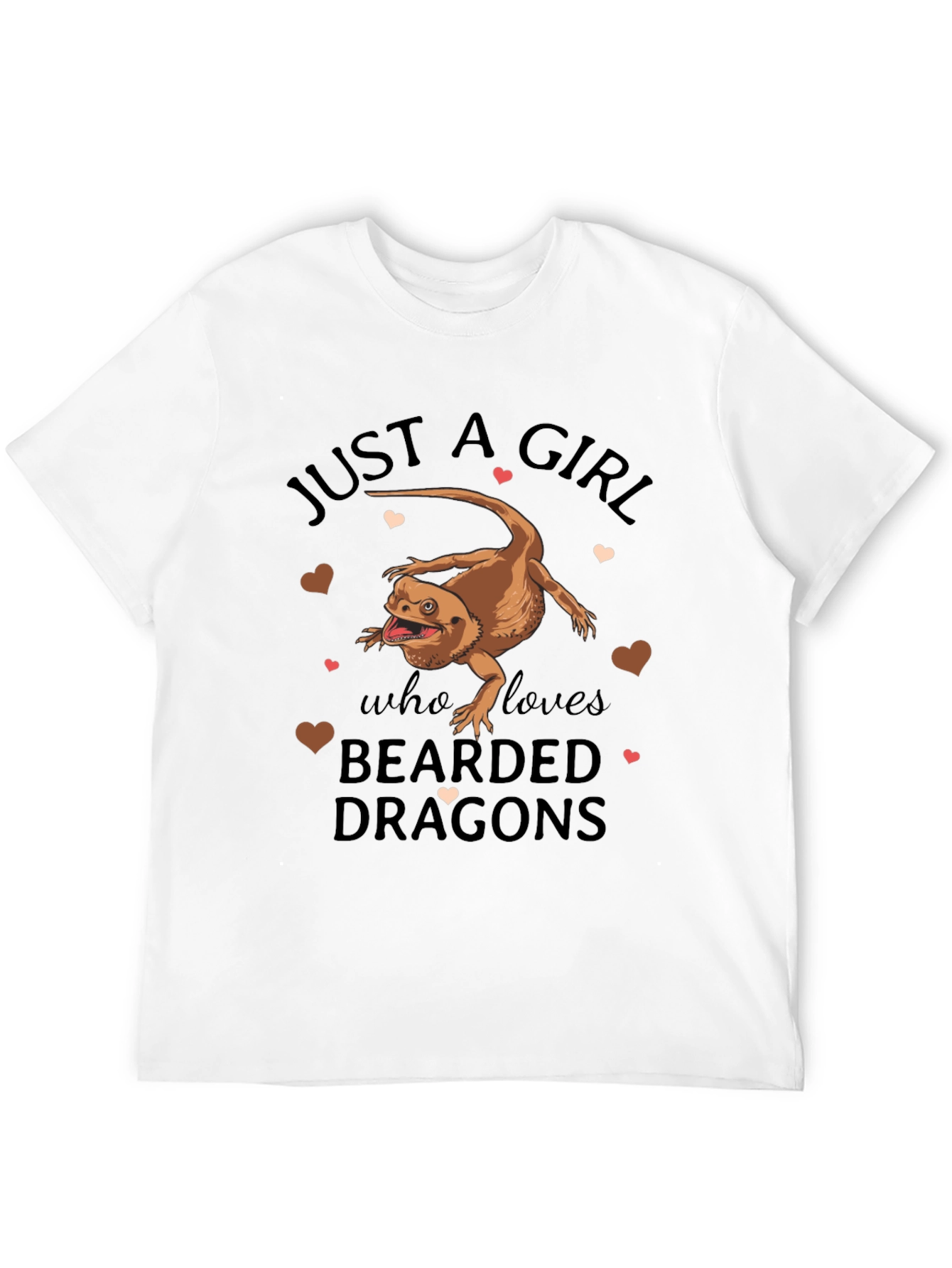 Bearded Dragon Girls T-Shirt - Lizard Lover