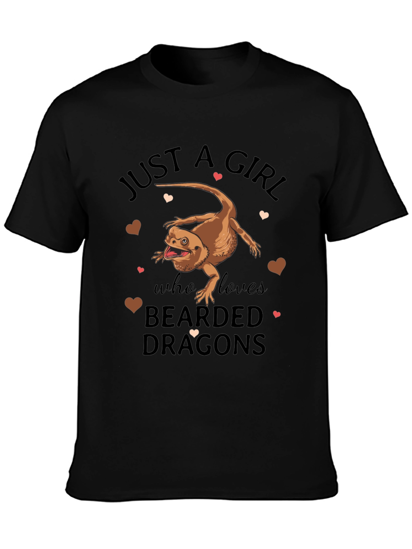Bearded Dragon Girls T-Shirt - Lizard Lover