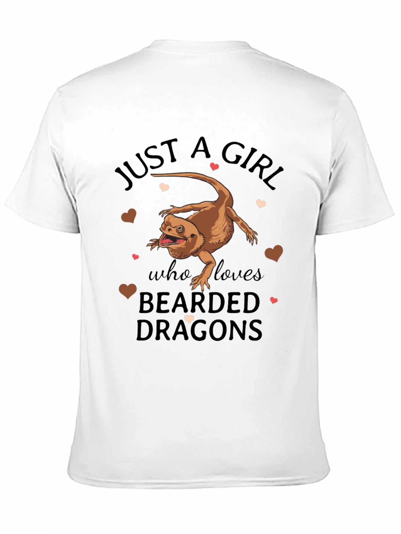 Bearded Dragon Girls T-Shirt - Lizard Lover