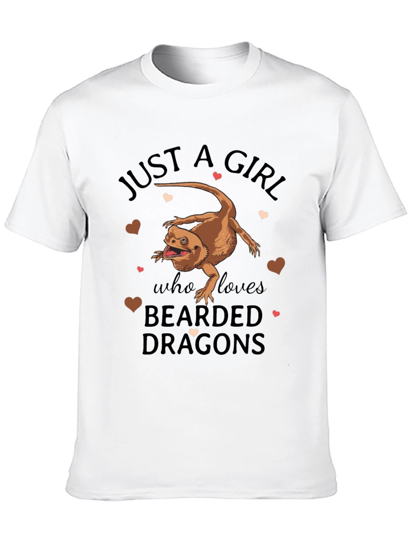 Bearded Dragon Girls T-Shirt - Lizard Lover