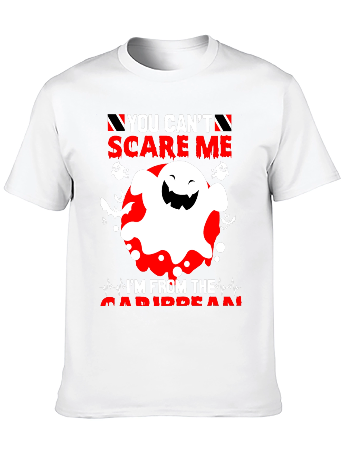 You Cant Scare Me Caribbean Halloween Ghost T-Shirt