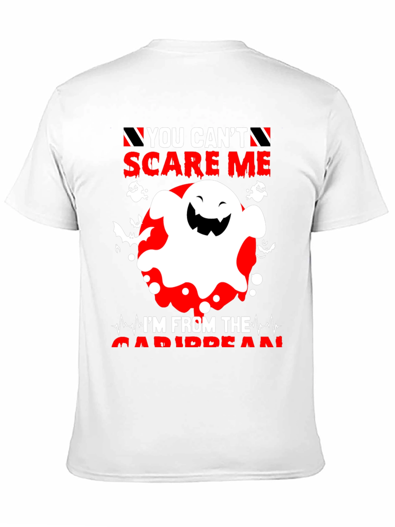 You Cant Scare Me Caribbean Halloween Ghost T-Shirt