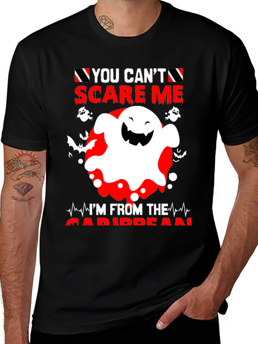 You Cant Scare Me Caribbean Halloween Ghost T-Shirt