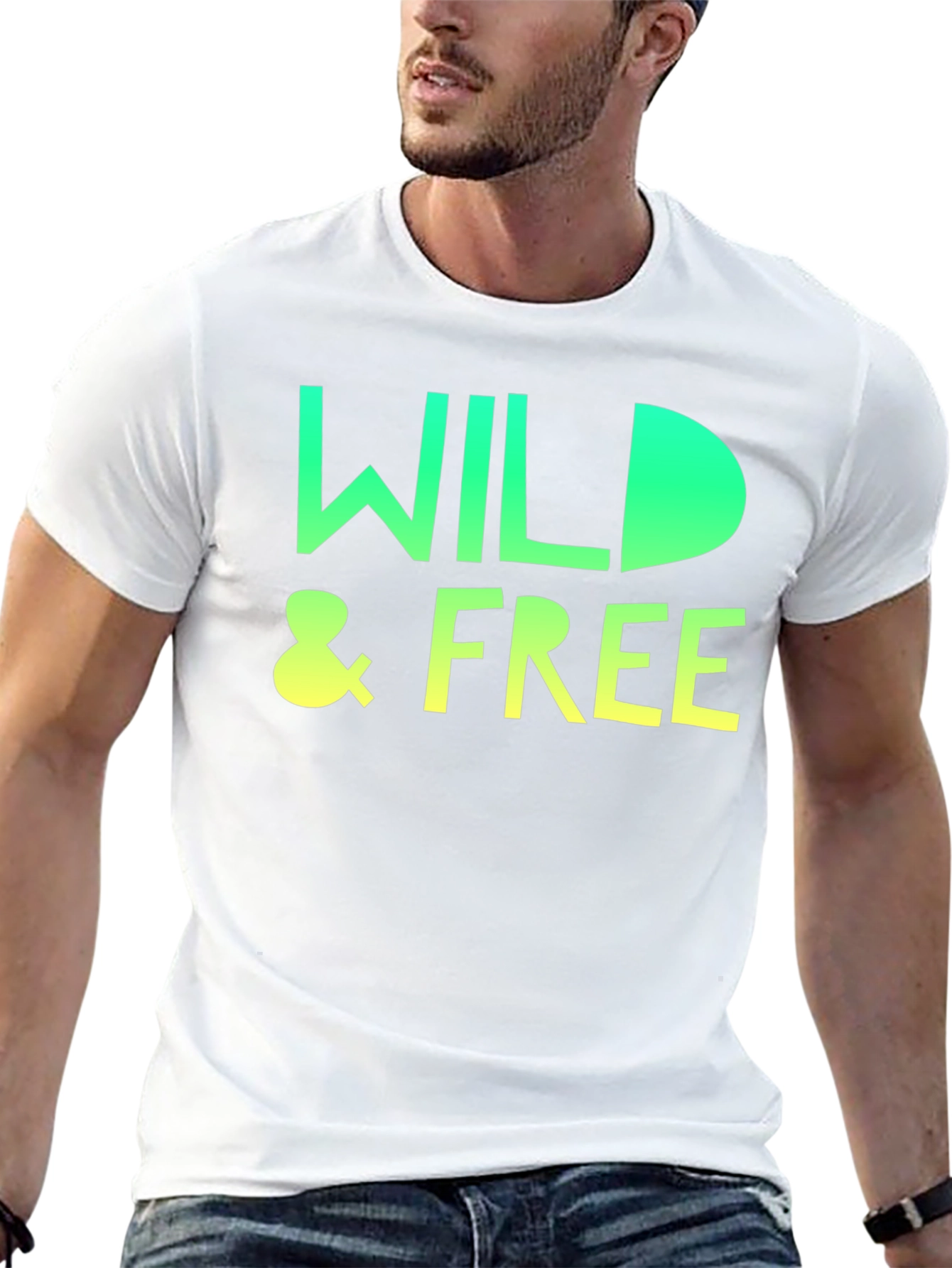 Wild & Free Graphic Print Crew Neck T-Shirt
